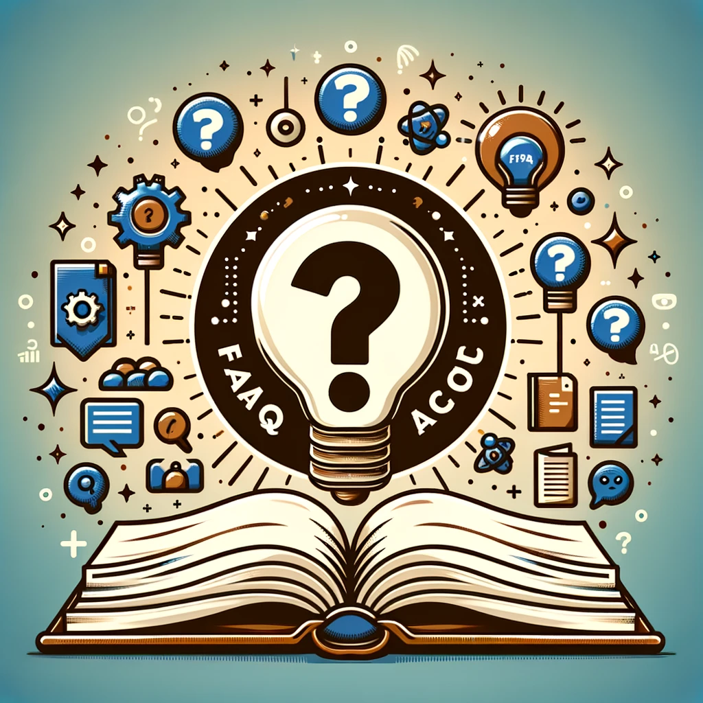 Preguntas frecuentes sobre HafizeBot con un libro e iconos que representan funciones, acceso y ventajas de la membresía.